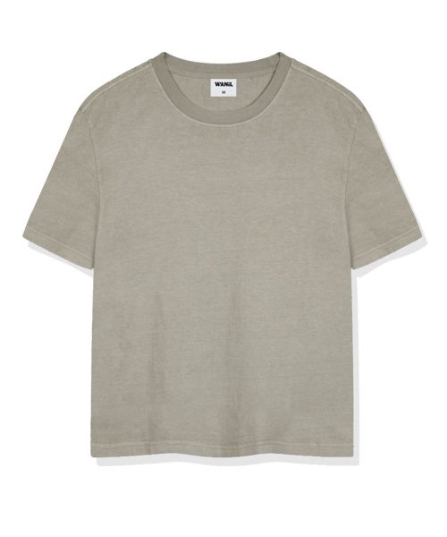 WANIL（ウェニール）の「ユルブピグメントダイング半袖Tシャツ5カラー[WASF_1001]（Tシャツ/カットソー・レディース・グレー/ベージュ/スカイブルー/チャコール/グリーン・SMALL/MEDIUM/LARGE/X-LARGE）」の6枚目の写真