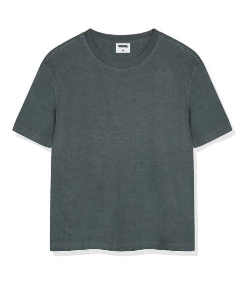 WANIL（ウェニール）の「ユルブピグメントダイング半袖Tシャツ5カラー[WASF_1001]（Tシャツ/カットソー・レディース・グレー/ベージュ/スカイブルー/チャコール/グリーン・SMALL/MEDIUM/LARGE/X-LARGE）」の8枚目の写真