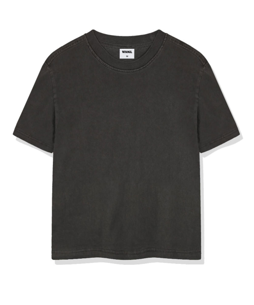 WANIL（ウェニール）の「ユルブピグメントダイング半袖Tシャツ5カラー[WASF_1001]（Tシャツ/カットソー・レディース・グレー/ベージュ/スカイブルー/チャコール/グリーン・SMALL/MEDIUM/LARGE/X-LARGE）」の10枚目の写真