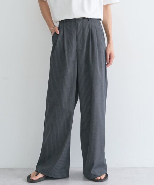 CRAFT STANDARD BOUTIQUE(クラフトスタンダードブティック)の「アソートイージーワイドスラックス(その他パンツ・メンズ・ブルー系その他5/グレー系その他3/グレー系その他2・L/M)」の2枚目の写真