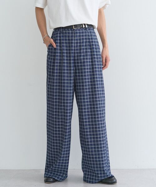 CRAFT STANDARD BOUTIQUE(クラフトスタンダードブティック)の「アソートイージーワイドスラックス(その他パンツ・メンズ・ブルー系その他5/グレー系その他3/グレー系その他2・L/M)」の16枚目の写真