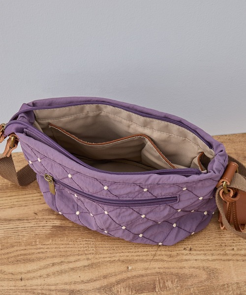 toleur(トーラ)の「【toleur】ステッチドット刺繍ショルダーバック 13050(ショルダーバッグ・レディース・パープル/ブラック・FREE)」の9枚目の写真