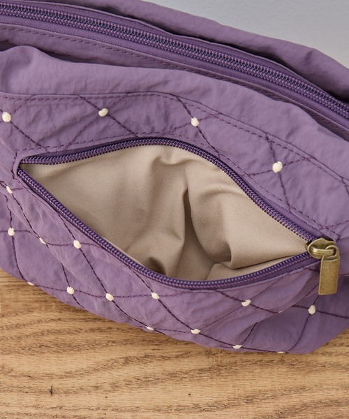 toleur(トーラ)の「【toleur】ステッチドット刺繍ショルダーバック 13050(ショルダーバッグ・レディース・パープル/ブラック・FREE)」の10枚目の写真