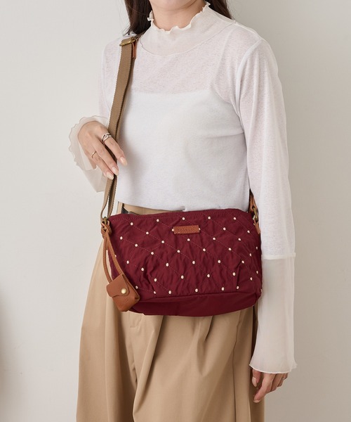 toleur(トーラ)の「【toleur】ステッチドット刺繍ショルダーバック 13050(ショルダーバッグ・レディース・パープル/ブラック・FREE)」の12枚目の写真