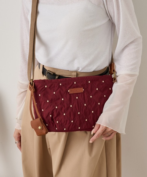 toleur(トーラ)の「【toleur】ステッチドット刺繍ショルダーバック 13050(ショルダーバッグ・レディース・パープル/ブラック・FREE)」の14枚目の写真