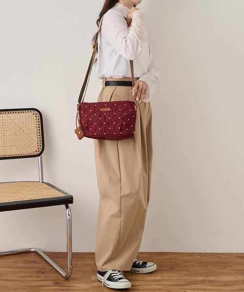 toleur(トーラ)の「【toleur】ステッチドット刺繍ショルダーバック 13050(ショルダーバッグ・レディース・パープル/ブラック・FREE)」の16枚目の写真