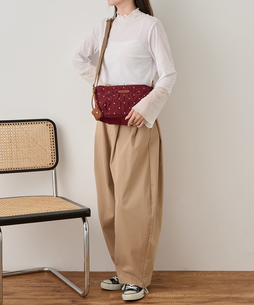 toleur(トーラ)の「【toleur】ステッチドット刺繍ショルダーバック 13050(ショルダーバッグ・レディース・パープル/ブラック・FREE)」の15枚目の写真