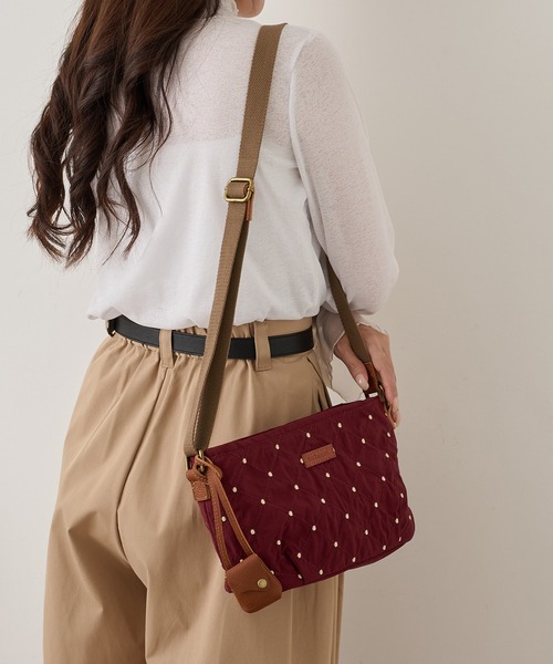 toleur(トーラ)の「【toleur】ステッチドット刺繍ショルダーバック 13050(ショルダーバッグ・レディース・パープル/ブラック・FREE)」の13枚目の写真