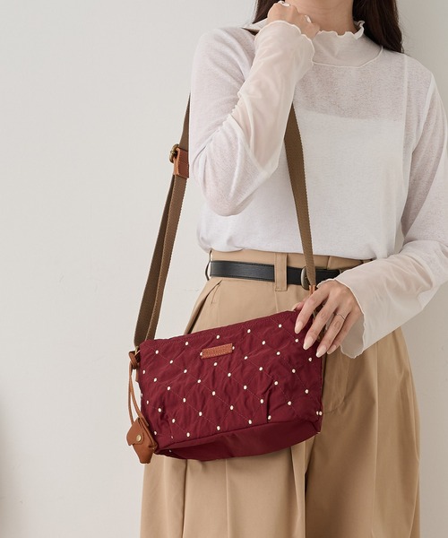 toleur(トーラ)の「【toleur】ステッチドット刺繍ショルダーバック 13050(ショルダーバッグ・レディース・パープル/ブラック・FREE)」の11枚目の写真