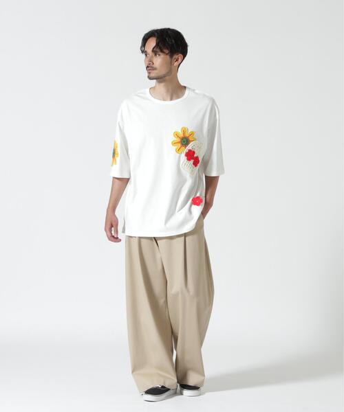 DISCOVERED（ディスカバード）の「DISCOVERED（ディスカバード） 別注MEXICAN SKULL CROCHET S/S TEE / クロシェ半袖Tシャツ（Tシャツ/カットソー・メンズ・ホワイト/ブラック/グレー・1/3）」の11枚目の写真