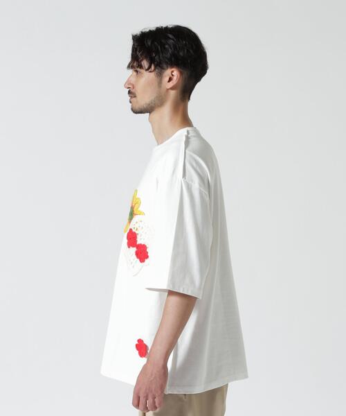 DISCOVERED（ディスカバード）の「DISCOVERED（ディスカバード） 別注MEXICAN SKULL CROCHET S/S TEE / クロシェ半袖Tシャツ（Tシャツ/カットソー・メンズ・ホワイト/ブラック/グレー・1/3）」の12枚目の写真