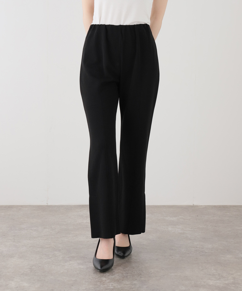 La TOTALITE(ラトータリテ)の「【洗える】CHIGNON/シニヨン ソフトリブフレアパンツ(その他パンツ・レディース・ベージュ/ブラック・38/36)」の15枚目の写真
