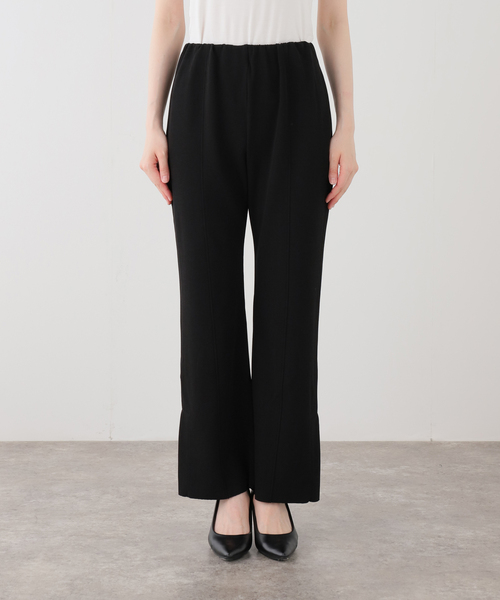 La TOTALITE(ラトータリテ)の「【洗える】CHIGNON/シニヨン ソフトリブフレアパンツ(その他パンツ・レディース・ベージュ/ブラック・38/36)」の16枚目の写真