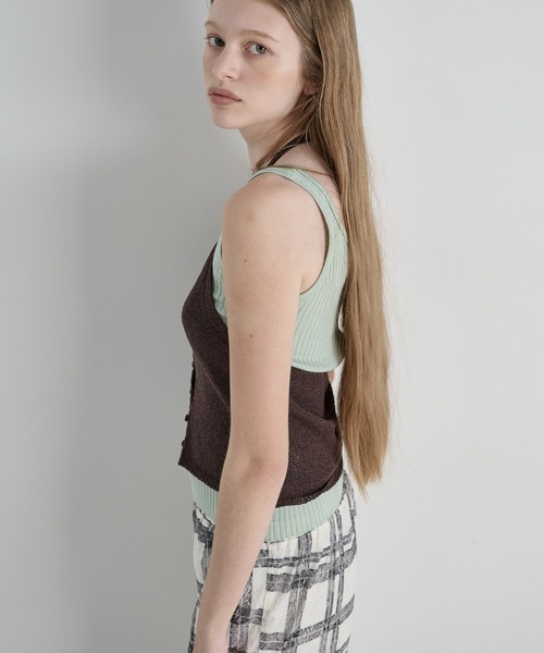 LOSCa(ロスカ)の「ホルターニットビスチェ(ニット/セーター・レディース・ブラック/ブラウン・FREE)」の12枚目の写真