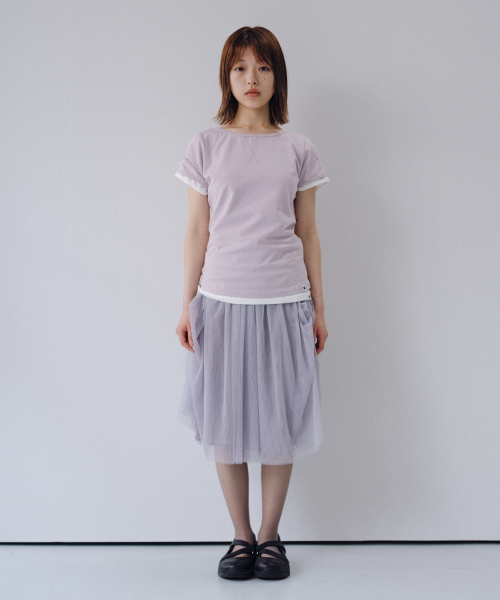 OHESHIO(オヘシオ)の「BACK BUTTON SHIRRING T-SHIRT, IVORY(Tシャツ/カットソー・レディース・その他・FREE)」の4枚目の写真