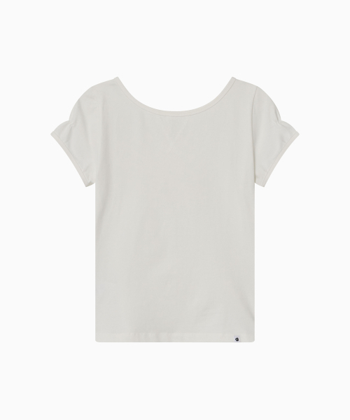 OHESHIO(オヘシオ)の「BACK BUTTON SHIRRING T-SHIRT, IVORY(Tシャツ/カットソー・レディース・その他・FREE)」の7枚目の写真