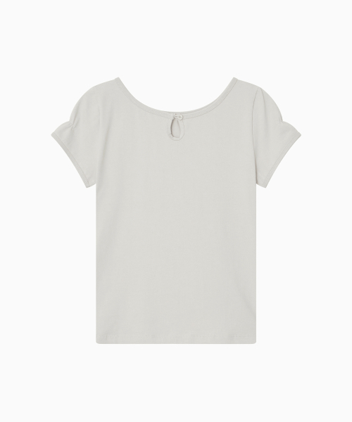 OHESHIO(オヘシオ)の「BACK BUTTON SHIRRING T-SHIRT, IVORY(Tシャツ/カットソー・レディース・その他・FREE)」の8枚目の写真