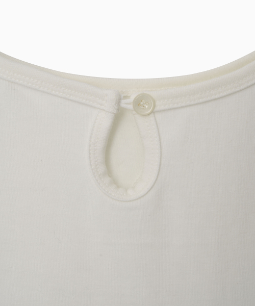 OHESHIO(オヘシオ)の「BACK BUTTON SHIRRING T-SHIRT, IVORY(Tシャツ/カットソー・レディース・その他・FREE)」の11枚目の写真