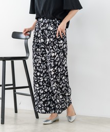 【C-FORTPOINT/フォートポイント】【ウエストゴム仕様でリラックス感抜群】カット楊柳素材 ワイドパンツ 通気性 涼感 イージーパンツ サマーパンツ ルームウェア リラクシー 体型カバー