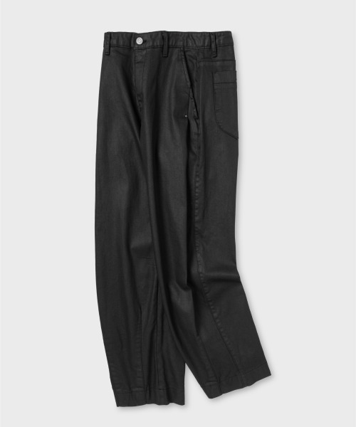 NONBLANK(ノンブランク)の「プリーツパンツ_BLACK(デニムパンツ・メンズ・ブラック・MEDIUM/X-LARGE)」の4枚目の写真