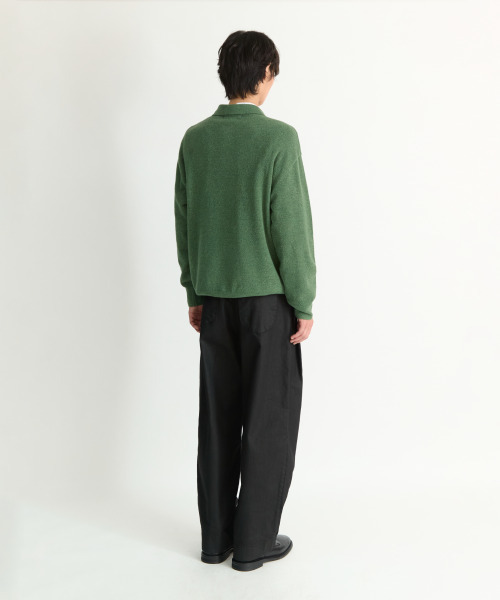 NONBLANK(ノンブランク)の「プリーツパンツ_BLACK(デニムパンツ・メンズ・ブラック・MEDIUM/X-LARGE)」の9枚目の写真