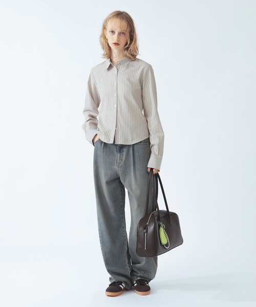 Ray BEAMS（レイビームス）の「ストライプ 切替 シャツ（シャツ/ブラウス・レディース・サックスブルー/ベージュ・ONE SIZE）」の15枚目の写真