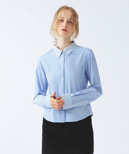 Ray BEAMS（レイビームス）の「ストライプ 切替 シャツ（シャツ/ブラウス・レディース・サックスブルー/ベージュ・ONE SIZE）」の22枚目の写真
