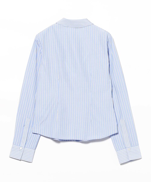 Ray BEAMS（レイビームス）の「ストライプ 切替 シャツ（シャツ/ブラウス・レディース・サックスブルー/ベージュ・ONE SIZE）」の8枚目の写真