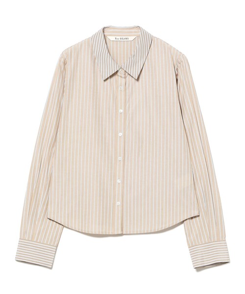 Ray BEAMS（レイビームス）の「ストライプ 切替 シャツ（シャツ/ブラウス・レディース・サックスブルー/ベージュ・ONE SIZE）」の11枚目の写真