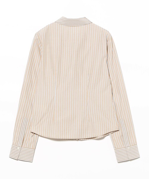 Ray BEAMS（レイビームス）の「ストライプ 切替 シャツ（シャツ/ブラウス・レディース・サックスブルー/ベージュ・ONE SIZE）」の12枚目の写真