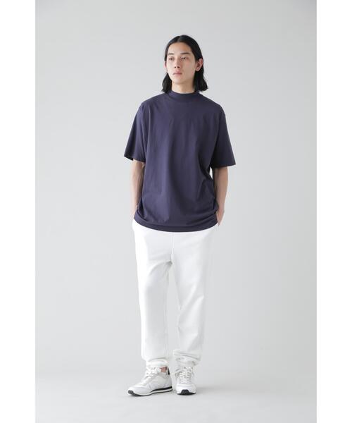 YLEVE（イレーヴ）の「Ｙ / ORGANIC COTTON JERSEY MOCK NECK S/S T（Tシャツ/カットソー・メンズ・ネイビー/ホワイト・4/1）」の19枚目の写真