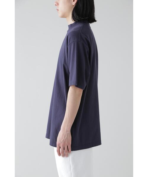 YLEVE（イレーヴ）の「Ｙ / ORGANIC COTTON JERSEY MOCK NECK S/S T（Tシャツ/カットソー・メンズ・ネイビー/ホワイト・4/1）」の18枚目の写真