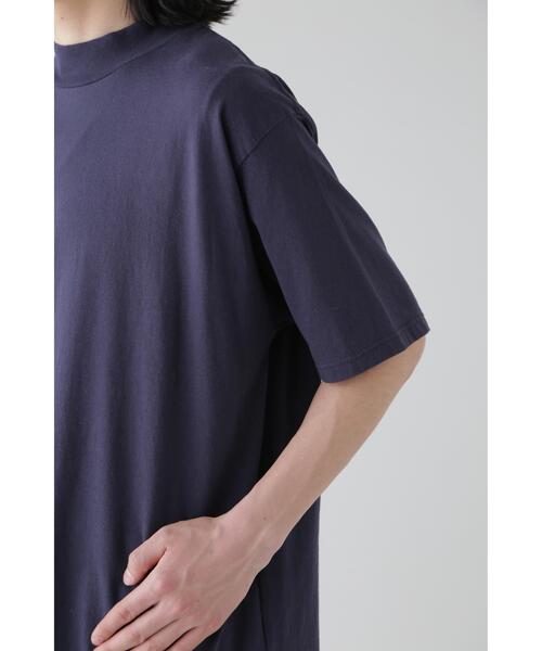 YLEVE（イレーヴ）の「Ｙ / ORGANIC COTTON JERSEY MOCK NECK S/S T（Tシャツ/カットソー・メンズ・ネイビー/ホワイト・4/1）」の15枚目の写真