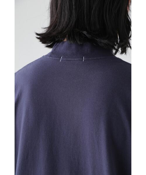 YLEVE（イレーヴ）の「Ｙ / ORGANIC COTTON JERSEY MOCK NECK S/S T（Tシャツ/カットソー・メンズ・ネイビー/ホワイト・4/1）」の14枚目の写真