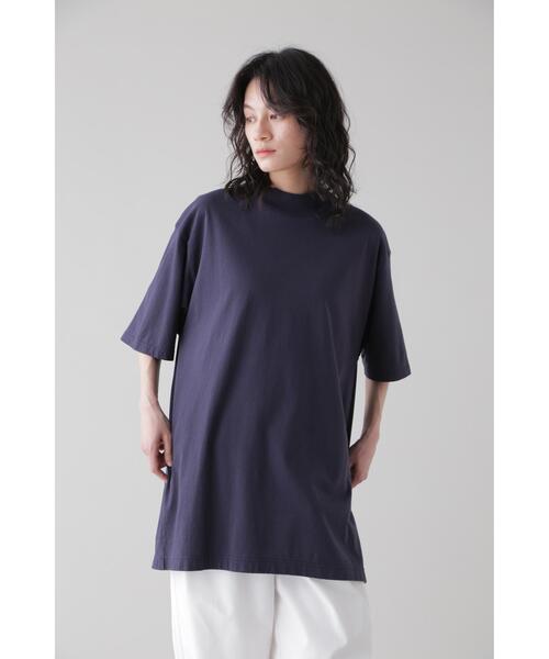 YLEVE（イレーヴ）の「Ｙ / ORGANIC COTTON JERSEY MOCK NECK S/S T（Tシャツ/カットソー・メンズ・ネイビー/ホワイト・4/1）」の13枚目の写真