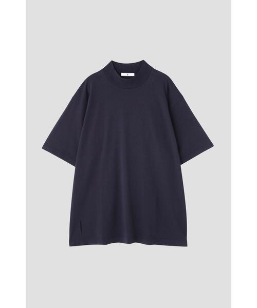 YLEVE（イレーヴ）の「Ｙ / ORGANIC COTTON JERSEY MOCK NECK S/S T（Tシャツ/カットソー・メンズ・ネイビー/ホワイト・4/1）」の9枚目の写真