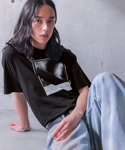 MDR(エムディアール)の「グラフィックプリントコンパクト半袖Tシャツ(Tシャツ/カットソー・メンズ・ブラック/オフホワイト・M/L)」の10枚目の写真