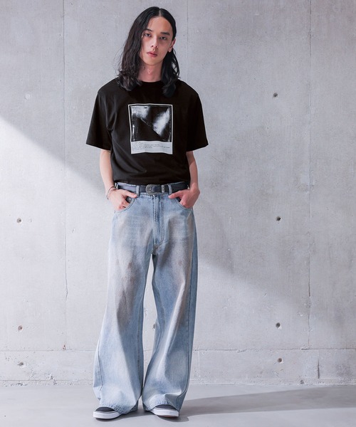 MDR(エムディアール)の「グラフィックプリントコンパクト半袖Tシャツ(Tシャツ/カットソー・メンズ・ブラック/オフホワイト・M/L)」の12枚目の写真