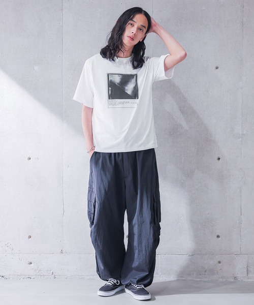MDR(エムディアール)の「グラフィックプリントコンパクト半袖Tシャツ(Tシャツ/カットソー・メンズ・ブラック/オフホワイト・M/L)」の18枚目の写真