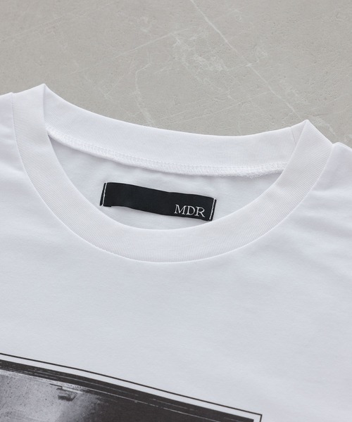 MDR(エムディアール)の「グラフィックプリントコンパクト半袖Tシャツ(Tシャツ/カットソー・メンズ・ブラック/オフホワイト・M/L)」の4枚目の写真