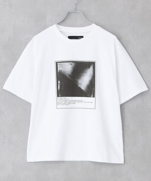 MDR(エムディアール)の「グラフィックプリントコンパクト半袖Tシャツ(Tシャツ/カットソー・メンズ・ブラック/オフホワイト・M/L)」の8枚目の写真