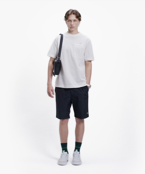 LACOSTE(ラコステ)の「グログランポケットワントーンTシャツ(Tシャツ/カットソー・メンズ・チャコール/オフホワイト/ブラック・5/4/3/2)」の7枚目の写真