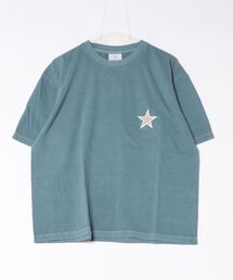 CONVERSE TOKYO（コンバーストウキョウ）の「【CONVERSE TOKYO】＜UNISEX＞ ワンポイント スター レザー パッチ Tシャツ/ STAR PATCH LEATHER ACCENT T-SHIRT（Tシャツ/カットソー）」