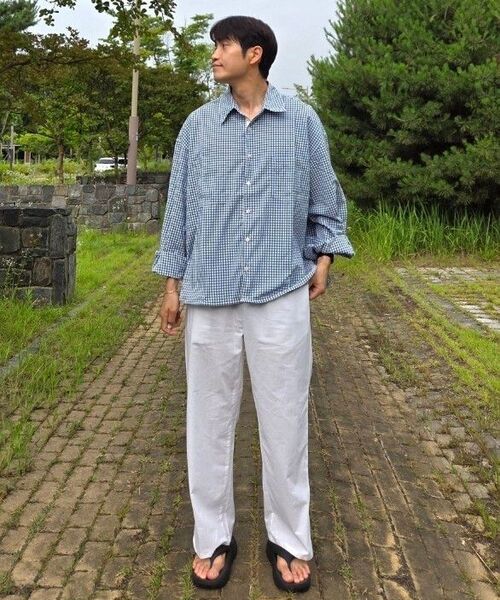 ANALOG MOOD（アナログムード）の「リネンライクワイドパンツ（ホワイト）（その他パンツ・メンズ・その他・MEDIUM/LARGE）」の11枚目の写真