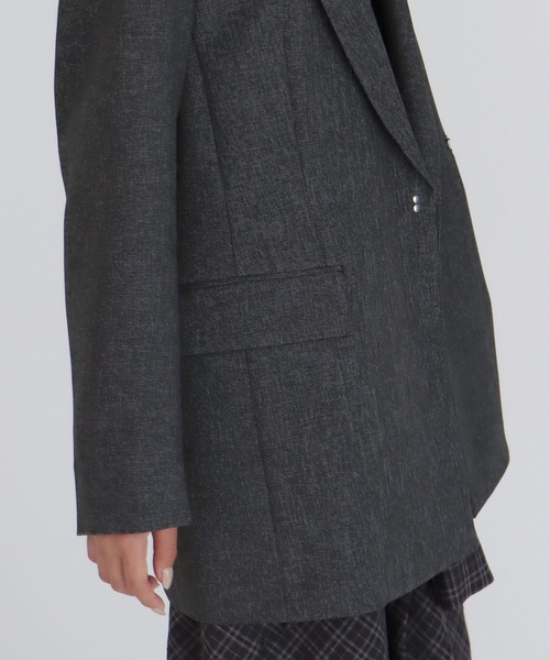 DRESSLAVE(ドレスレイブ)の「B7 / peaked lapel jacket(ピークドラペルジャケット)(テーラードジャケット・レディース・ブラウン/グレー・38)」の9枚目の写真