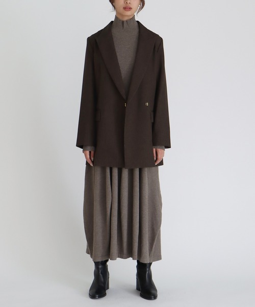 DRESSLAVE(ドレスレイブ)の「B7 / peaked lapel jacket(ピークドラペルジャケット)(テーラードジャケット・レディース・ブラウン/グレー・38)」の11枚目の写真