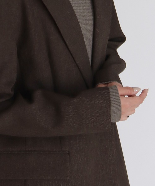DRESSLAVE(ドレスレイブ)の「B7 / peaked lapel jacket(ピークドラペルジャケット)(テーラードジャケット・レディース・ブラウン/グレー・38)」の16枚目の写真