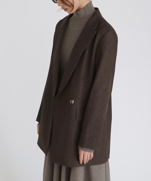 DRESSLAVE(ドレスレイブ)の「B7 / peaked lapel jacket(ピークドラペルジャケット)(テーラードジャケット・レディース・ブラウン/グレー・38)」の13枚目の写真