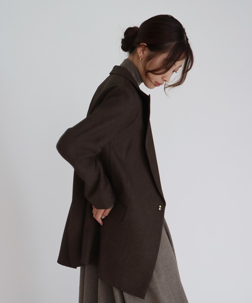 DRESSLAVE(ドレスレイブ)の「B7 / peaked lapel jacket(ピークドラペルジャケット)(テーラードジャケット・レディース・ブラウン/グレー・38)」の15枚目の写真