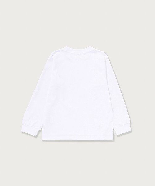 A BATHING APE(アベイシングエイプ)の「MILO ON BAPE ONE POINT LS TEE(Tシャツ/カットソー・キッズ・ホワイト/ブラック/ピンク・110/100/90/130/120/140)」の4枚目の写真